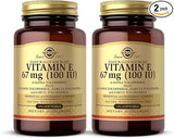 Solgar Vitamin E 67 mg (100 IU) Mixed Softgels (d-Alpha Tocopherol & Mixed Tocopherols) 100softgel