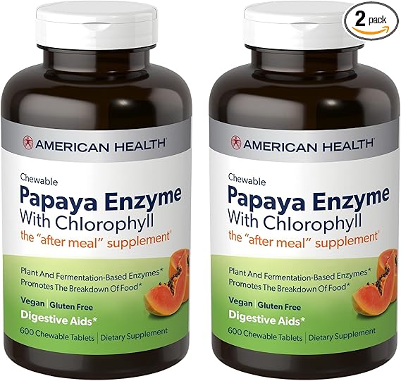 Solgar Papaya Enzyme with Chlorophyll Chewable Tablets 600tablet