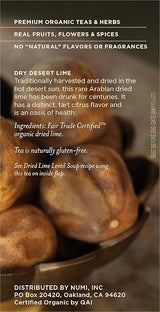 NUMI TEAS Dry Desert Lime Teasan 18 BAG