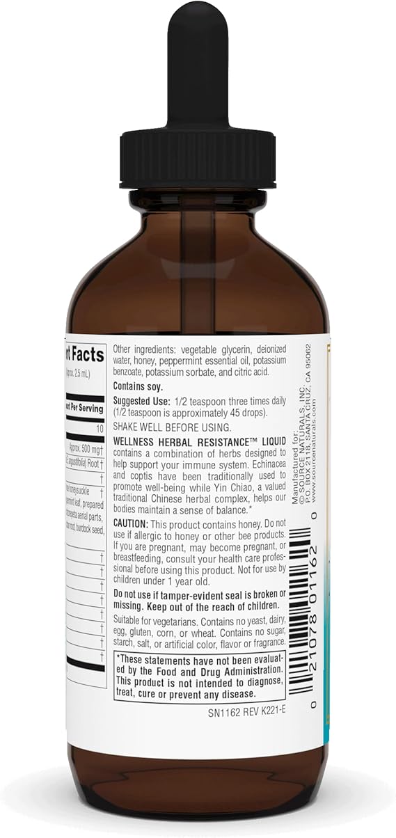 SOURCE NATURALS WELLNESS HERBAL RESIST LIQ 2OZ