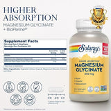 Solaray High Absorption Magnesium Glycinate 275CT 350MG Veg Capsule