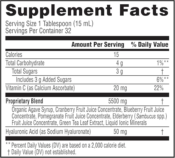 Neocell HYALURONIC ACID BERRY LIQUID 16 FL. OZ.