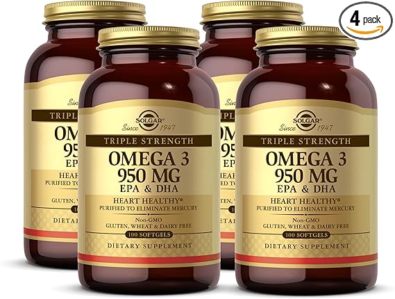 Solgar Triple Strength Omega-3 950 mg Softgels 100softgel
