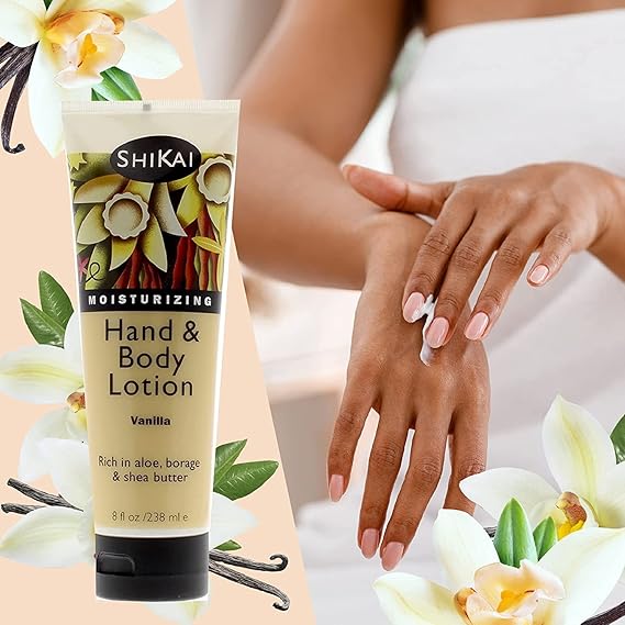 SHIKAI HAND & BODY LOTIN VANILA 8OZ