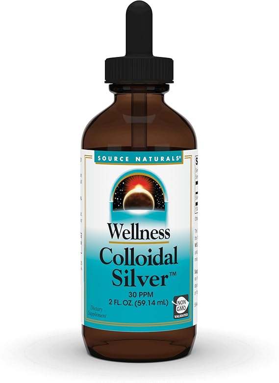 SOURCE NATURALS WELLNESS COLLOIDAL SILVER 30PPM 2OZ