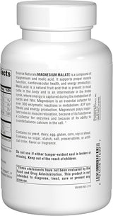 SOURCE NATURALS MAG MALATE CAP 625MG 100C
