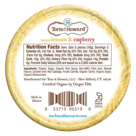 TORIE & HOWARD Lemon & Raspberry 2 OZ