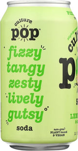 CULTURE POP SODA Lemon Lime Soda Singles 12 OZ