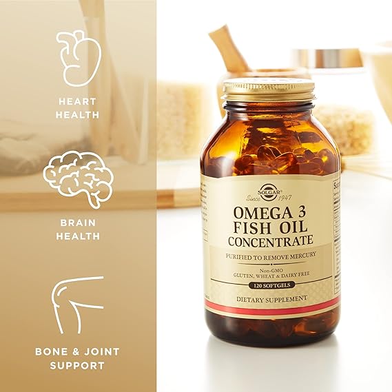Solgar Omega-3 Fish Oil Concentrate Softgels 120softgel