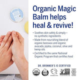 DR. BRONNER'S UNSCENTED ORGANIC MAGIC BALM 2 OZ