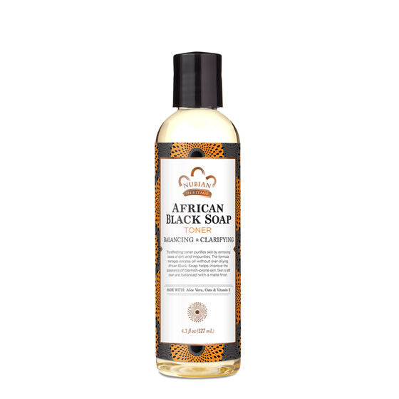 NUBIAN HERITAGE AFRICAN BLACK SOAP TONER 4.3 OZ