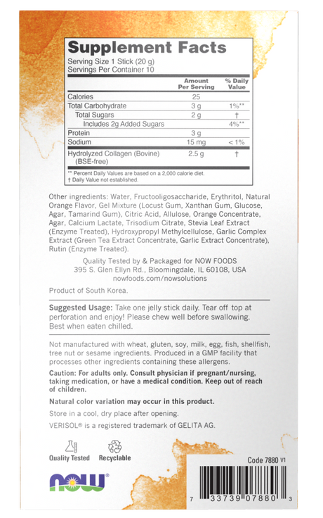 Now COLLAGEN JELLY BEAUTY COMPLEX- SWEET ORANGE (10 STICKS/BOX)