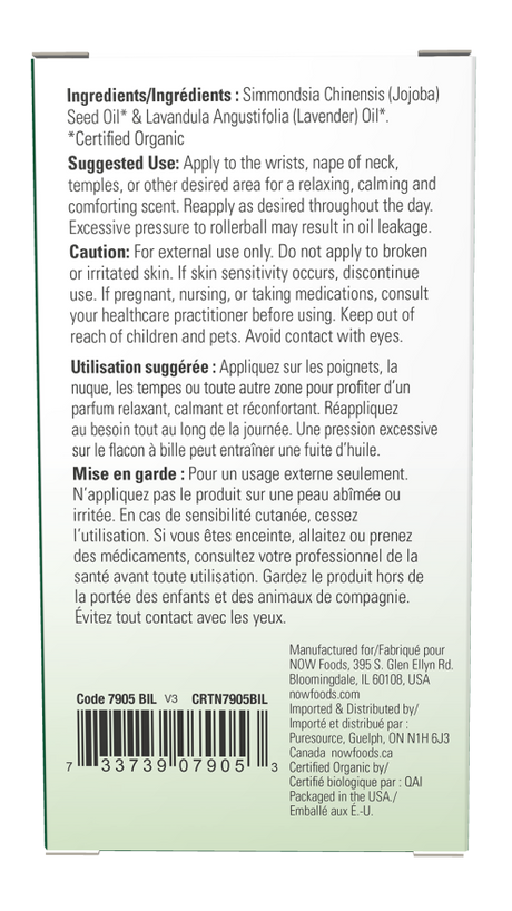 Now ORGANIC LAVENDER EO ROLL-ON  10 ML