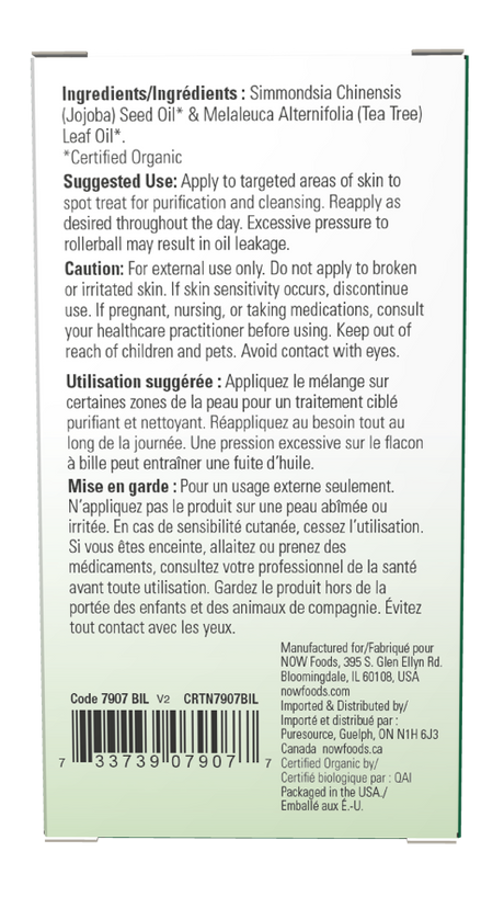 Now ORGANIC TEA TREE  EO ROLL-ON  10 ML