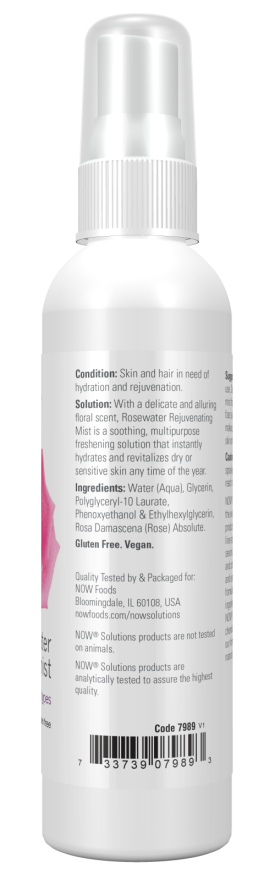 Now ROSEWATER REJUVENATING SPRAY  4 OZ