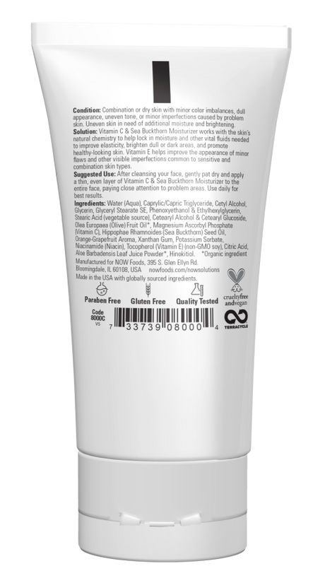Now VIT C & SEA BUCKTHORN MOISTURIZER 2 OZ