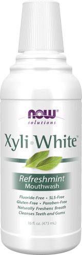 Now XYLIWHITE REFRESHMINT MOUTHWASH  16 FL OZ