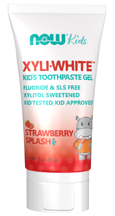 Now XYLIWHITE STRAWBERRY-KID'S TOOTHPASTE, 3 oz.