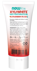 Now XYLIWHITE STRAWBERRY-KID'S TOOTHPASTE, 3 oz.