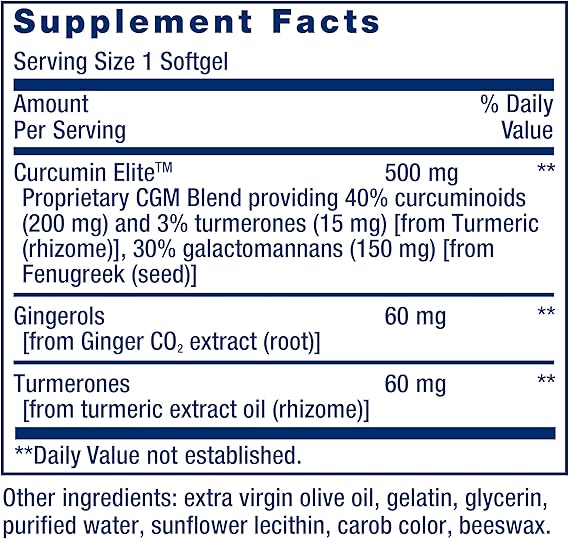 Life Extensions Advanced Curcumin Elite