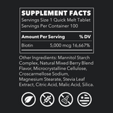 Life Seasons Biotin 5,000 Mcg Quick Melts 100 Melts