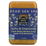 ONE WITH NATURE DEAD SEA SULFUR & CHAMOMILE SPA BAR SOAP 7OZ