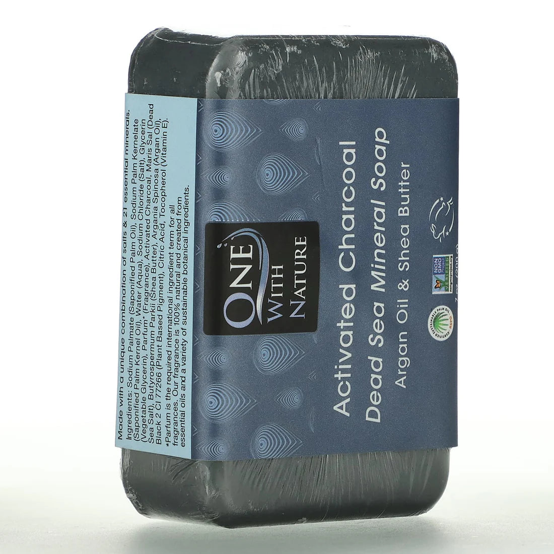 ONE WITH NATURE DEAD SEA ACTIVATED CHARCOAL SPA BAR SOAP 7OZ