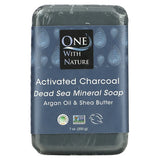 ONE WITH NATURE DEAD SEA ACTIVATED CHARCOAL SPA BAR SOAP 7OZ