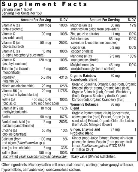 Rainbow Light HIGH POTENCY WOMEN'S ONE NON-GMO 120CT  (ORIGINAL PID: 21705)
