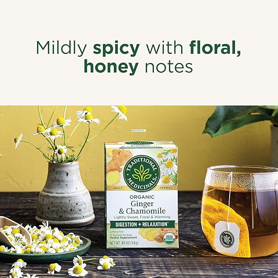 TRADITIONAL MEDICINALS TEAS Organic Golden Ginger Digest Tea 16 BAG