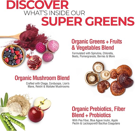Organic Super Greens Berry Flavor
