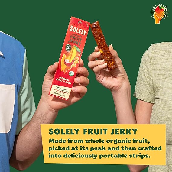 SOLELY Fruit Jerky,Mango,Multipacks 4.1 OZ