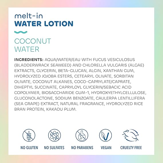 SEAWEED BATH CO. WATER LOTION COCONUT WATER 4 FLOZ