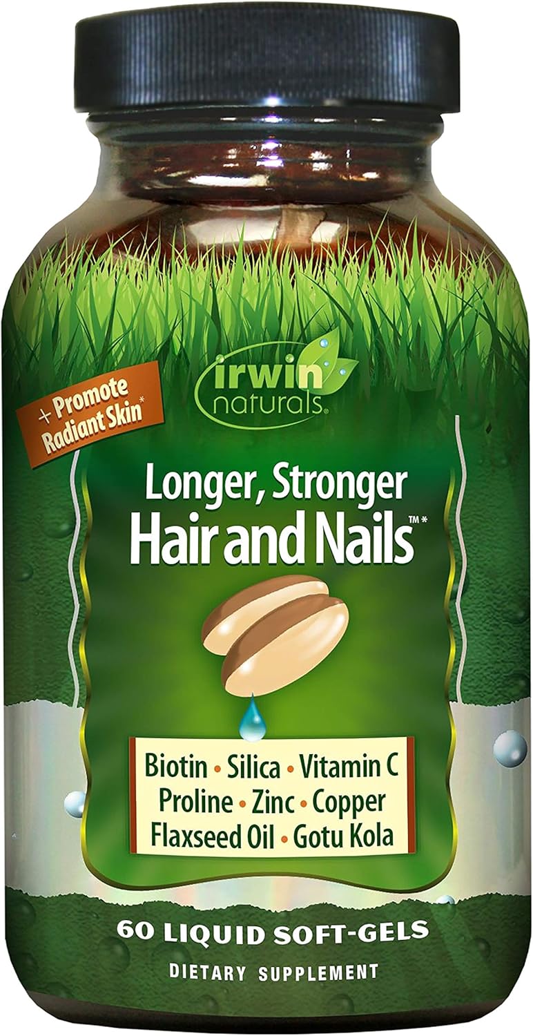 Irwin Naturals Longer, Stronger, Hair And Nails 60 Softgels