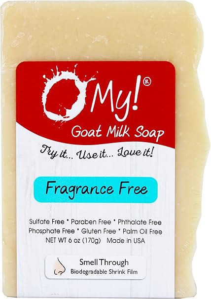 O MY! BATH AND BODYGOAT MILK SOAP BAR FRAGRANCE FREE 6 OZ