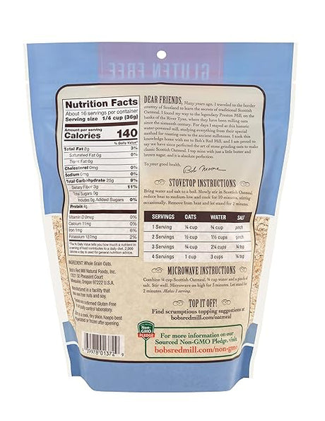 BOB`S RED MILL Scottish Oatmeal, GF 20 OZ