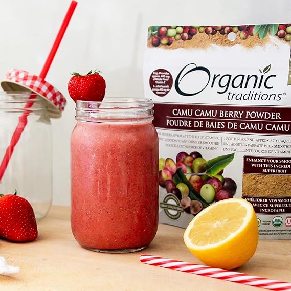 ORGANIC TRADITIONS CAMU CAMU BERRY POWDER 3.5OZ