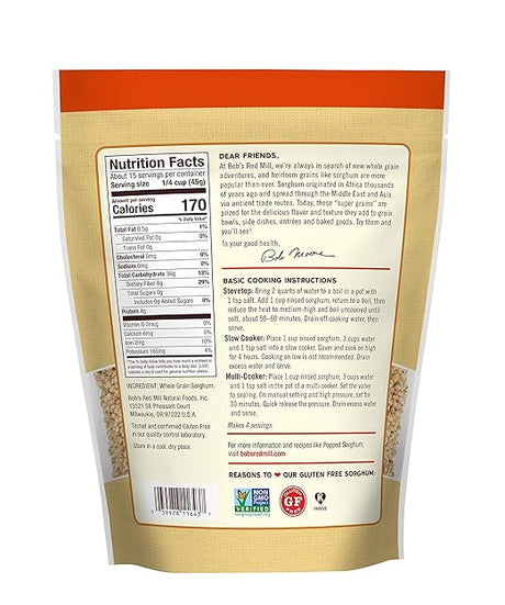 BOB`S RED MILL Sorghum, GF 24 OZ