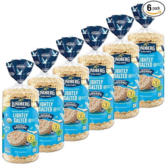 LUNDBERG FAMILY FARMS Brown Rice, Salted 8.5 OZ