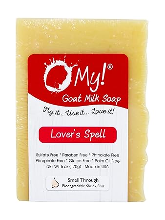 O MY! BATH AND BODYGOAT MILK SOAP BAR LOVER'S SPELL 6OZ