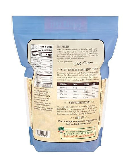 BOB`S RED MILL Old Fashioned Rolled Oats GF 52 OZ