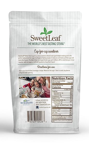 SWEET LEAF Granular Baking Stevia 14 OZ