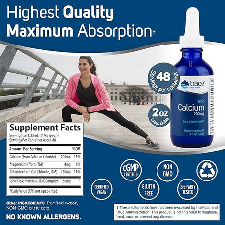 Trace Ionic Calcium 200 mg 2 fl oz