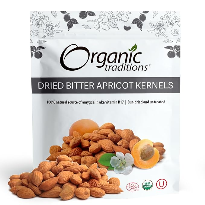 ORGANIC TRADITIONS BITTER APRICOT KERNELS 8OZ