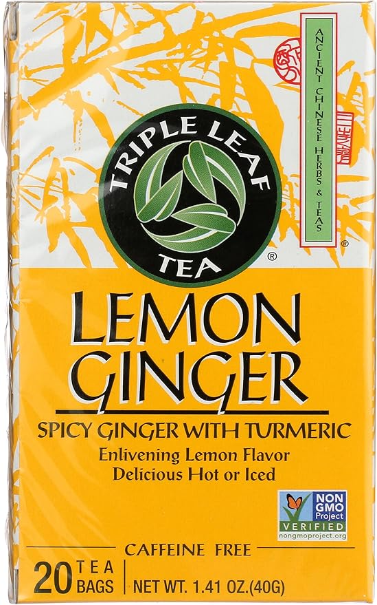 TRIPLE LEAF TEA Lemon Ginger Tea 20 BAG – Williams Natural Foods