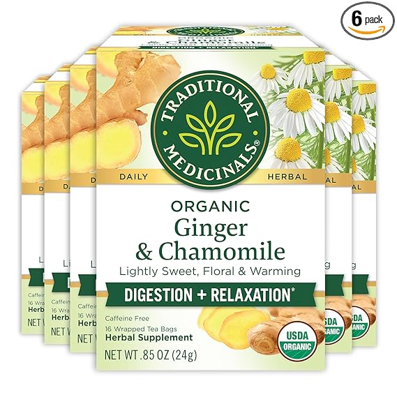 TRADITIONAL MEDICINALS TEAS Organic Golden Ginger Digest Tea 16 BAG
