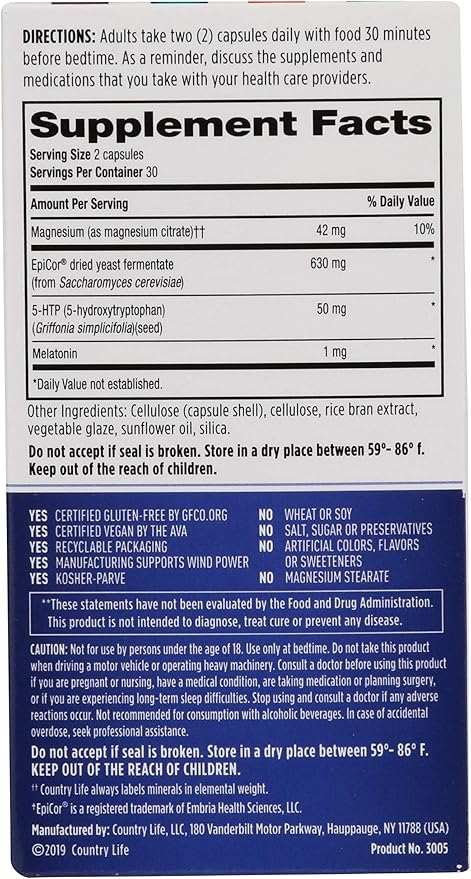 Country Life GUT CONNECTION SLEEP 60 Capsule