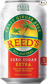 Reeds Ginger Beer Extra Zero Sugar 12fl