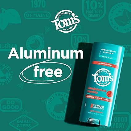 TOM'S OF MAINE DEODORANT SANDALWOOD VANILLA 3.25OZ