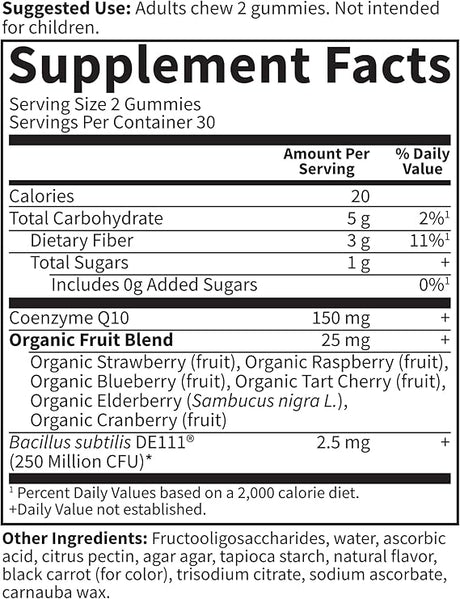 Garden of Life Vitamin Code CoQ10 Strawberry 60ct GUMMY